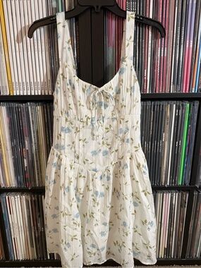 American Eagle Outfitters Women's White and Floral Sundress
